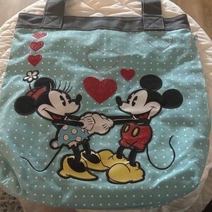 Mickey and Minnie Mouse loungefly Tote Bag